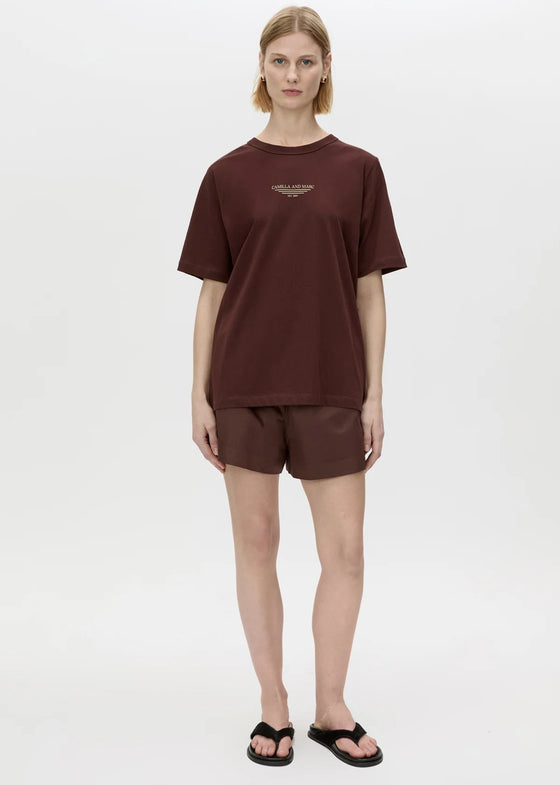 C&M Camilla Janice Logo Tee - Chocolate