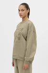 C&M Camilla and Marc Sonora Flocked Tracksuit Top - Clay