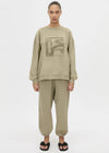 C&M Camilla and Marc Sonora Flocked Tracksuit Top - Clay