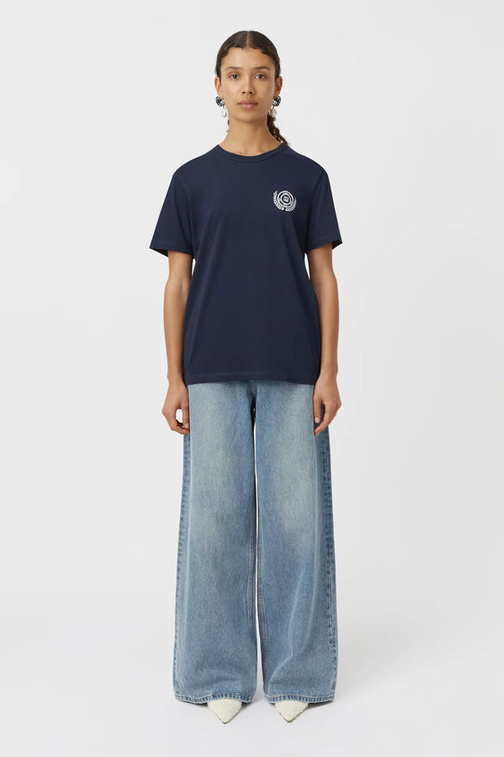 C&M Camilla and Marc Wade Tee - Navy/White