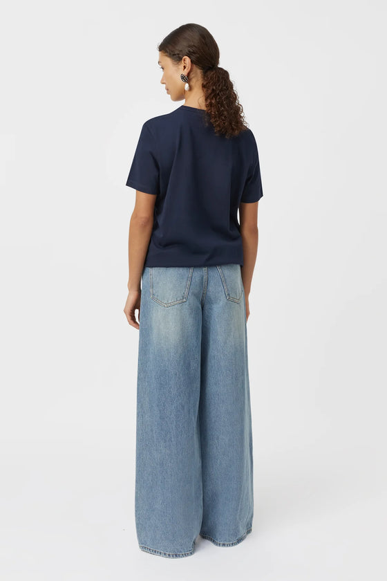 C&M Camilla and Marc Wade Tee - Navy/White