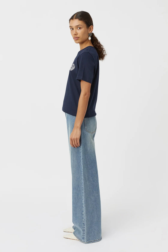 C&M Camilla and Marc Wade Tee - Navy/White