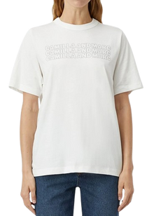  C&M Camilla and Marc Tinsley Tee - Soft White w Ink
