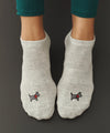 MoveActive Classic Low Rise Grip Socks - Cosy Pup Marle Grey