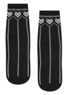 Crew Non Slip Grip Socks - Alpine Heart Midnight

