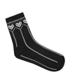 Crew Non Slip Grip Socks - Alpine Heart Midnight

