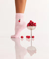 MoveActive Classic Crew Grip Socks - Raspberry Ruffle Pink