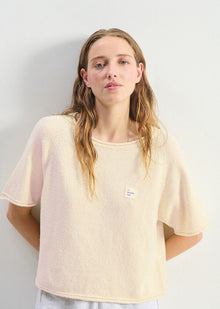  American Vintage Jumper Dylbay - Melange Pearl