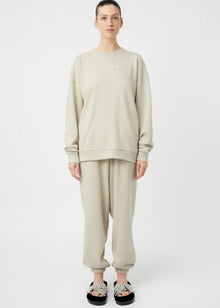  C&M Camilla and Marc Tia Flocking Logo Crew - Oyster