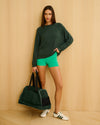Splits59 Andie Oversized Fleece Sweatshirt - Military
