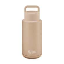  Frank Green 1 Litre Reusable Bottle (Grip Finish) with Grip Lid - Soft Stone