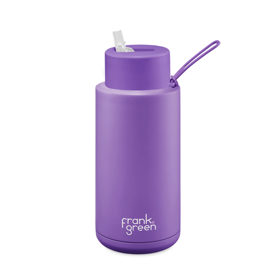 Frank Green Limited Edition 1 Litre Reusable Bottle Straw Lid - Cosmic Purple