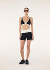 P.E Nation Fold Over 5 Inch Bike Short - Black/Whisper White