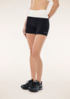 P.E Nation Fold Over 5 Inch Bike Short - Black/Whisper White