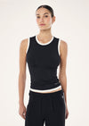P.E Nation Foundation Muscle Tank - Black/Whisper White