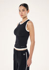 P.E Nation Foundation Muscle Tank - Black/Whisper White