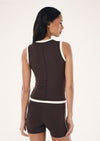 P.E Nation Foundation Muscle Tank - Coffee/Whisper White