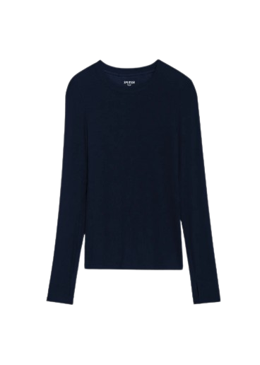 Splits59 Louise Rib Long Sleeve - Indigo