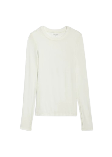 Splits59 Louise Rib Long Sleeve - White