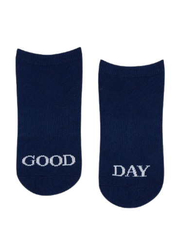 Move Active Classic Low Rise Grip Socks - Good Day Navy