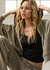 The Upside Jude Crop Hoodie - Washed Sage
