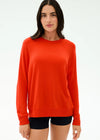 Splits59 Andie Oversized Fleece Sweatshirt -  Lotus Red