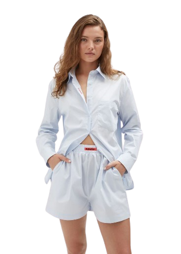 Holiday Shop Cotton Short - Light Blue