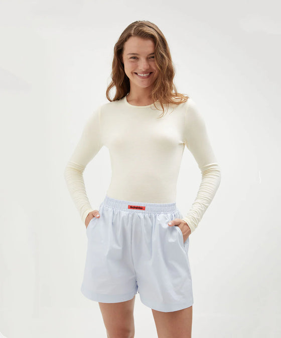 Holiday Shop Cotton Short - Light Blue