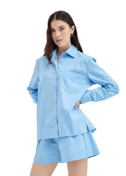 Holiday Shop Cotton Shirt - Blue