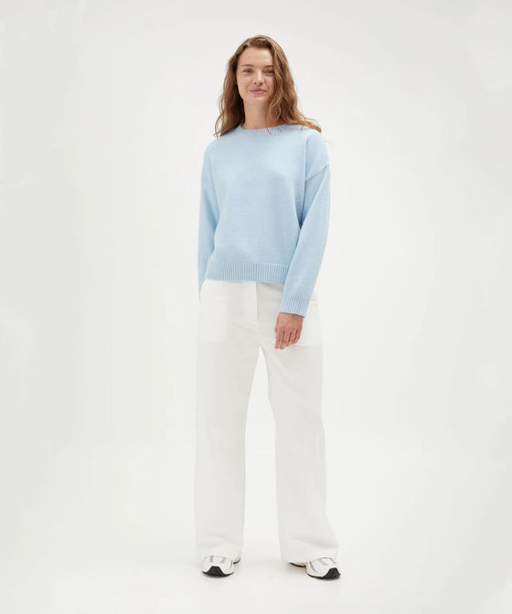 Holiday Shop Crew Neck Knit - Blue