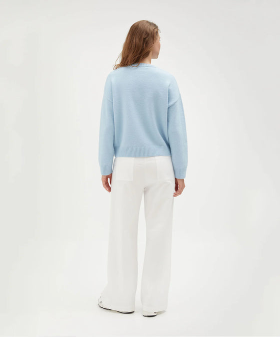 Holiday Shop Crew Neck Knit - Blue