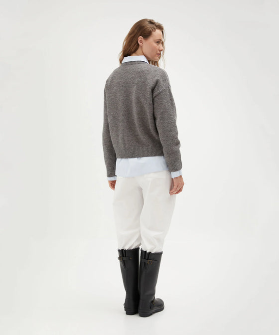 Holiday Shop Crew Neck Knit - Charcoal