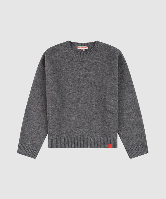 Holiday Shop Crew Neck Knit - Charcoal