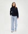 Holiday Shop Mock Neck Knit - Navy