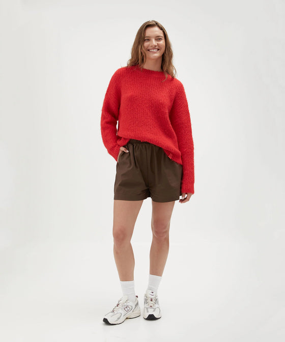 Holiday Shop Fluffy Knit Jumper - Red