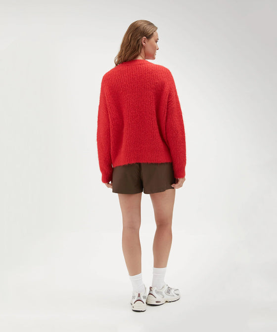 Holiday Shop Fluffy Knit Jumper - Red
