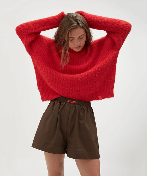 Holiday Shop Fluffy Knit Jumper - Red