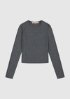 Holiday Shop Long Sleeve Jersey Top - Charcoal
