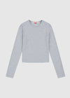 Holiday Shop Long Sleeve Jersey Top - Grey
