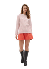 Holiday Shop Cotton Striped Long Sleeve Top - Red Stripe