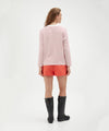 Holiday Shop Cotton Striped Long Sleeve Top - Red Stripe