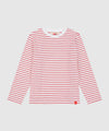 Holiday Shop Cotton Striped Long Sleeve Top - Red Stripe