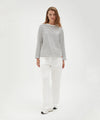 Holiday Shop Cotton Striped Long Sleeve Top - White Stripe