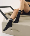 MoveActive Crew Non Slip Grip Socks - Sporty Stripe Black
