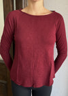 American Vintage Sonoma Bateau Long Sleeve Tee SON31G - Vintage Cherry tree