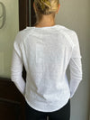 American Vintage Sonoma Bateau Long Sleeve Tee SON31G - White