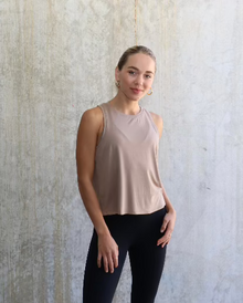  Lex Yoga Tank- Light Brown