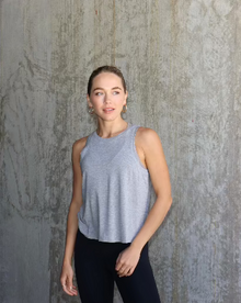  Lex Yoga Tank- Melange Grey