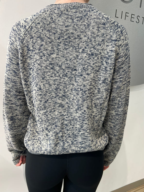 The Upside Armada Skylar V Neck Sweater - Blue Marle