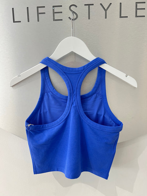Vuori Elevation Racerback Tank - Bright Iris Heather
